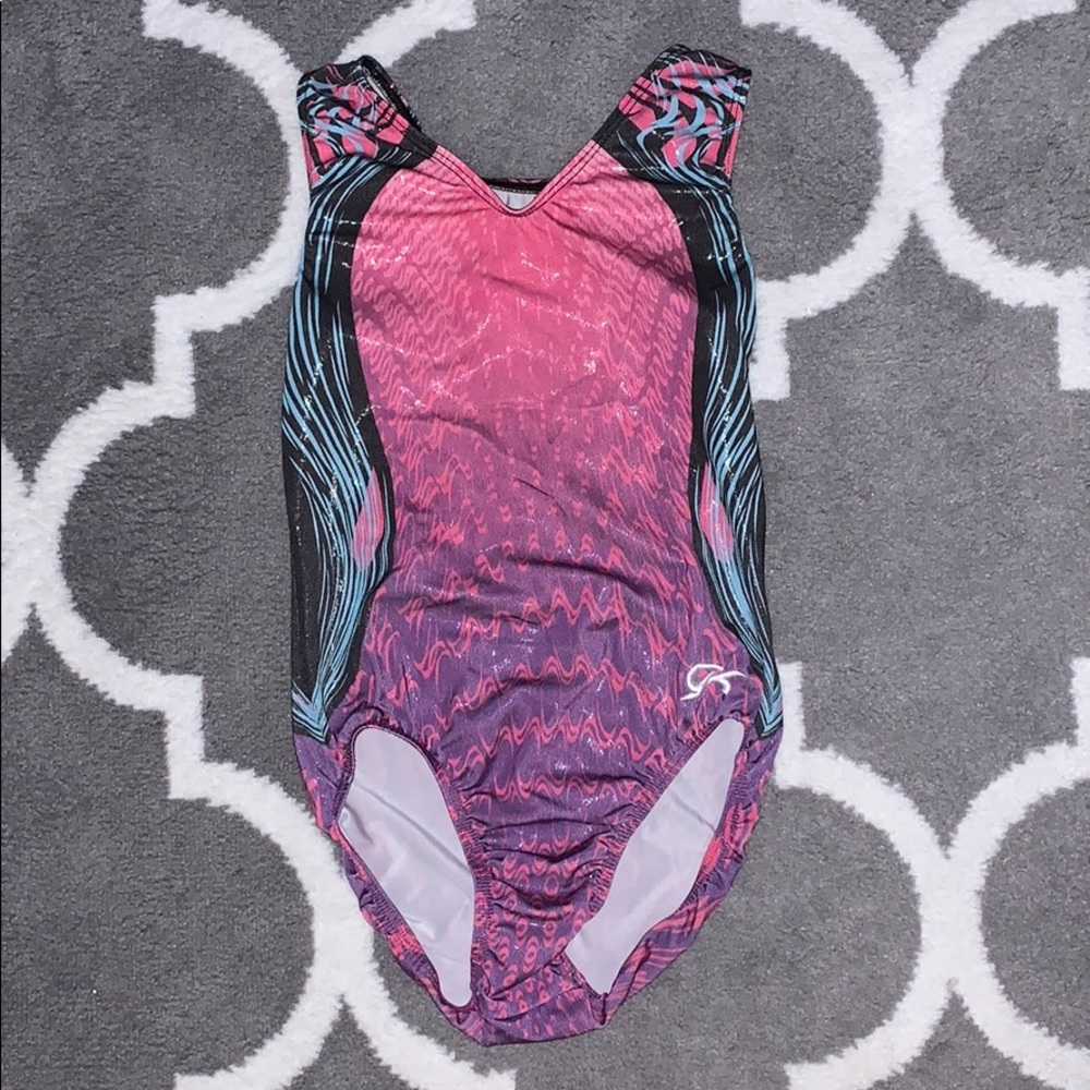 girls gymnastics leotard: pink & purple, comfy
